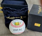 STAN MUSIAL Signed 18 STATS Reggie Jackson Baseball #5 0625/1000 w/ COA Box&Sack