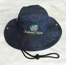 Labadee Haiti Boonie Hat w/ Chin Strap Fish T...