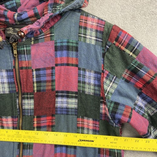 Vintage Vermont Flannel Co Jacket Full Zip Patchwork Granny Square Men’s Small - Picture 6 of 10