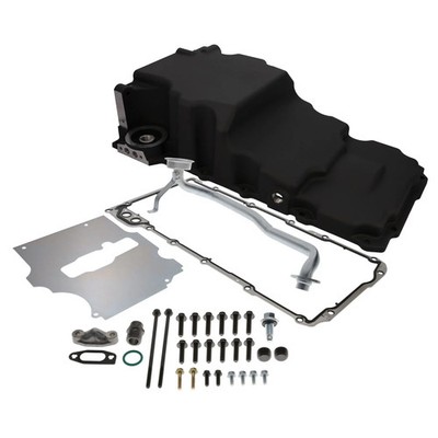 Top Street Performance 81075BK Oil Pan, Cast Aluminum Low-profile Retro-fit