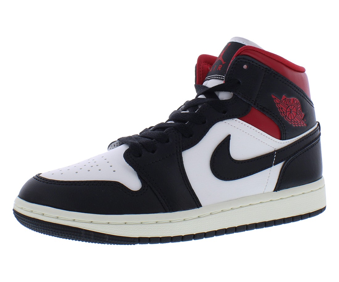 Nike Air Jordan 1 Mid Womens Shoes Size 6.5, Color: Black