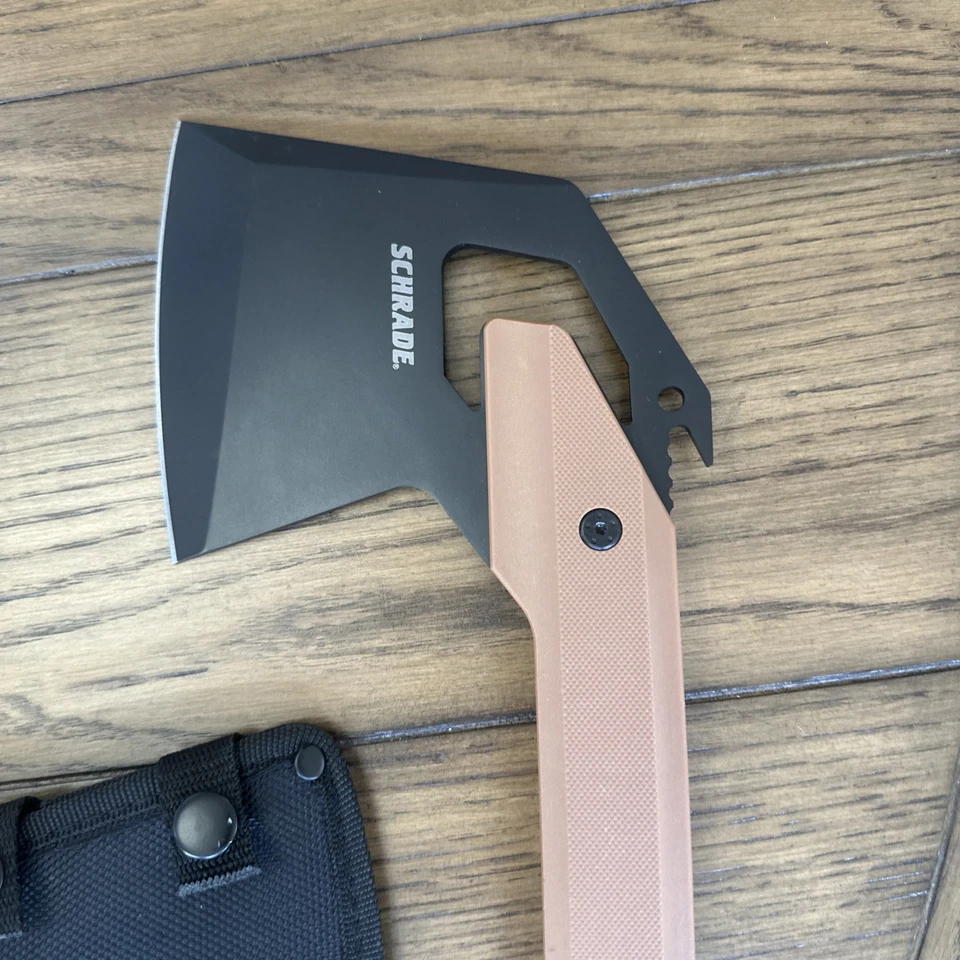 Hacha Schrade Frontier marrón 1121078 nueva Foto 3 de 4