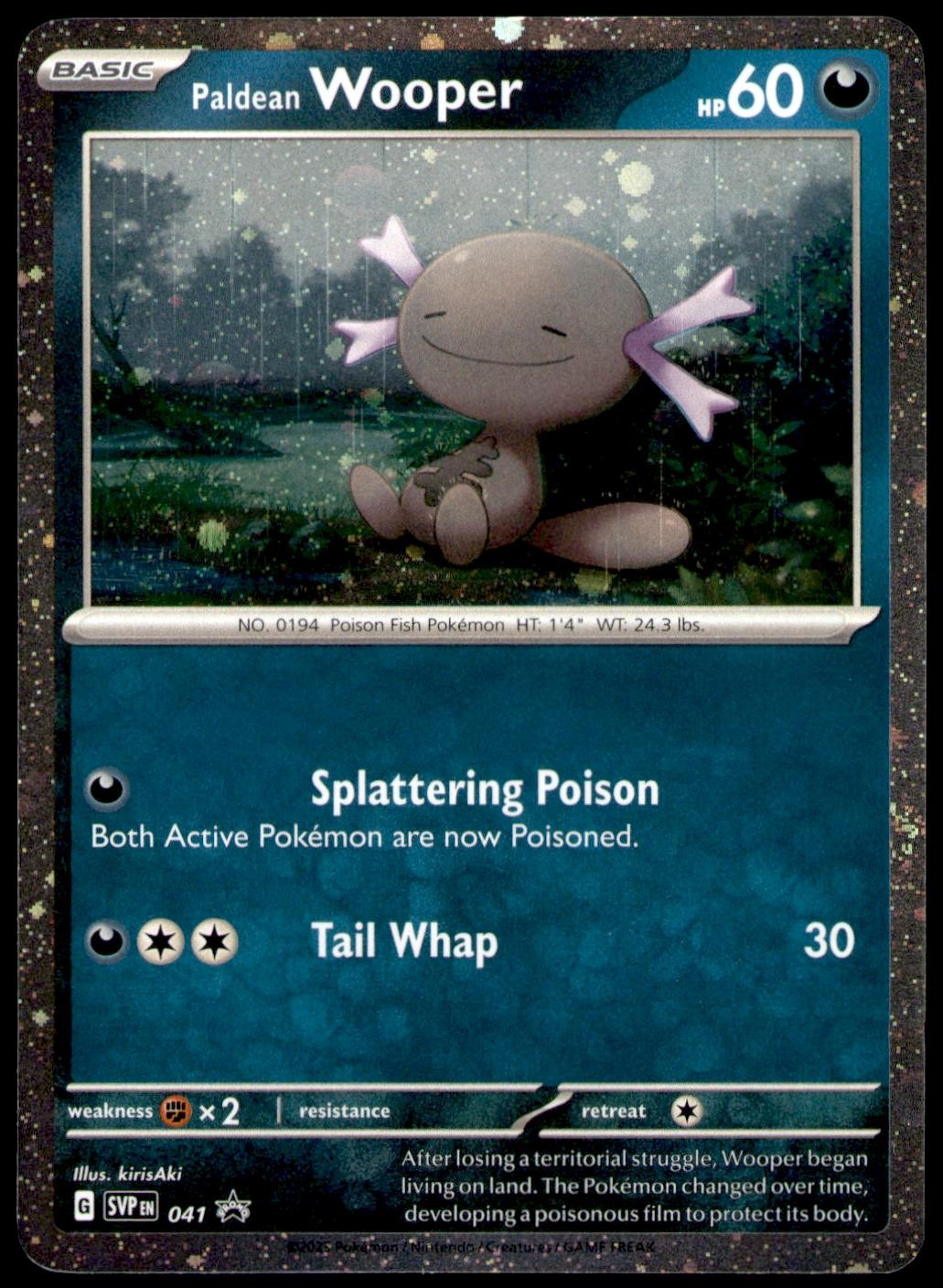 Paldean Wooper 041 Holo Promo Scarlet & Violet Promo Pokemon Near Mint