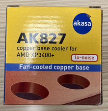NEW akasa AK827 copper base cooler for AMD XP3400+