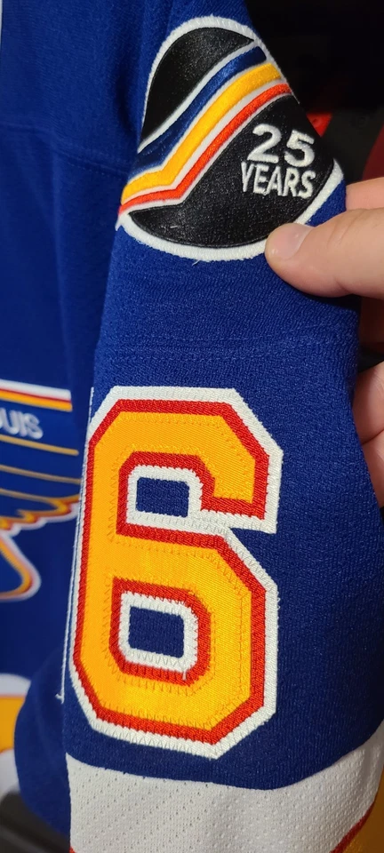 Camiseta St. Louis Blues Brett Hull CCM média NHL hóquei vintage - Imagem 3 de 4