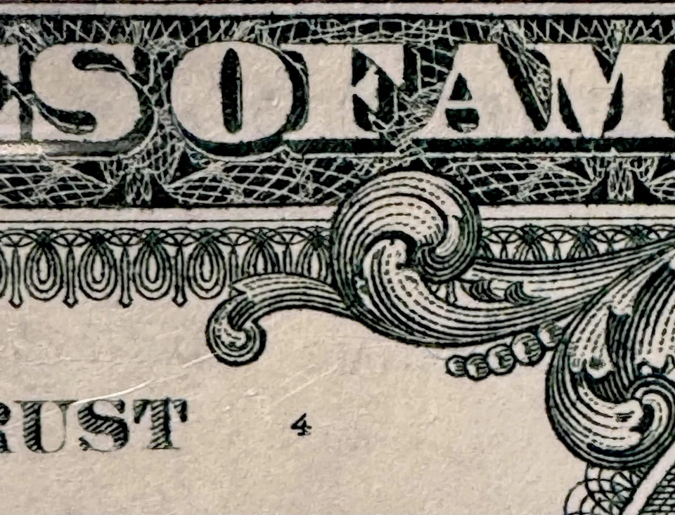 1$ 1988A Atlanta Web-Fed Press Note  F-N Block 1917-F  Plate#5/4 PCGS 65 Gem PPQ - Image 4 of 4