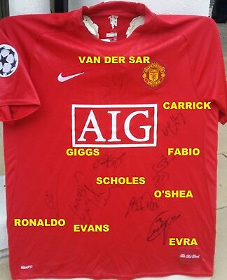 SIGNED AUTOGRAPH SHIRT 7 JERSEY RONALDO 