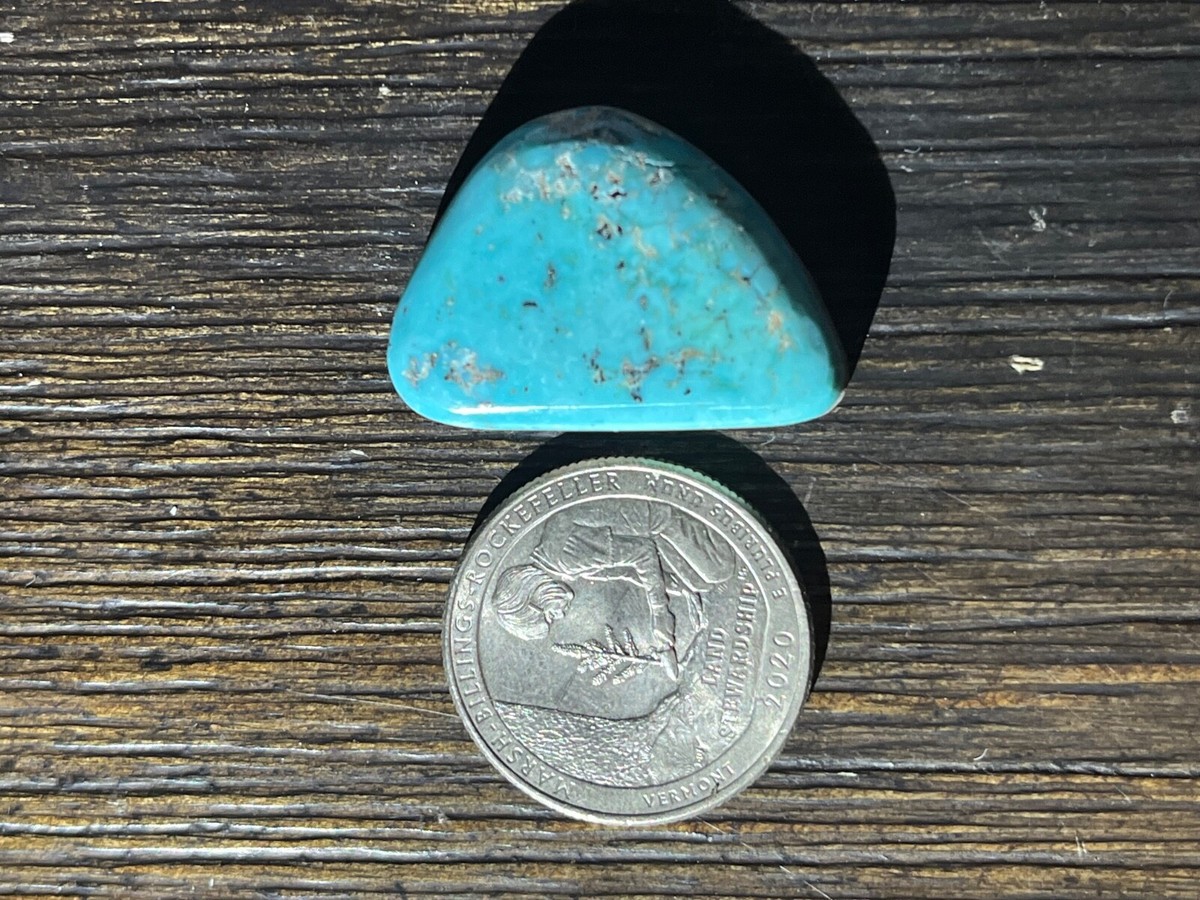 Morenci Turquoise 33 ctw -rare closed mine High grade w/ pyrite