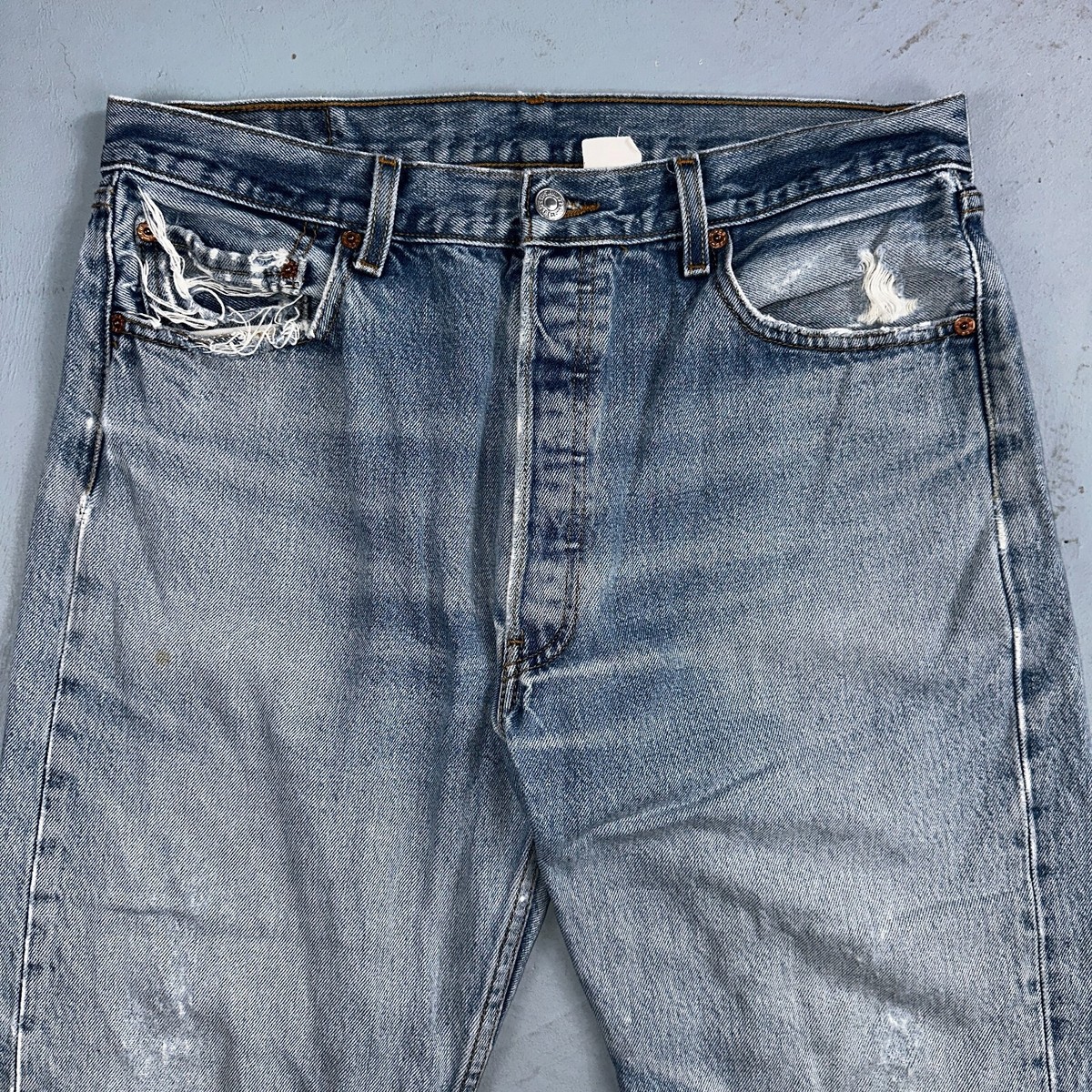 90's levi's 501 made in usa xx Ｅ　66 Vintage USA Levi's 501xx Good Dark Wash Denim Jeans (JYJ0924