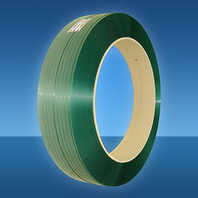 PET-Umreifungsband 15,5 mm x 0,9 mm, 1400 m, grün, glatt, für Umreifungsgerät