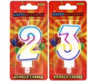 GSD Rainbow 23rd / 32nd Birthday Anniversary Candle Cake Decoration Pair Party
