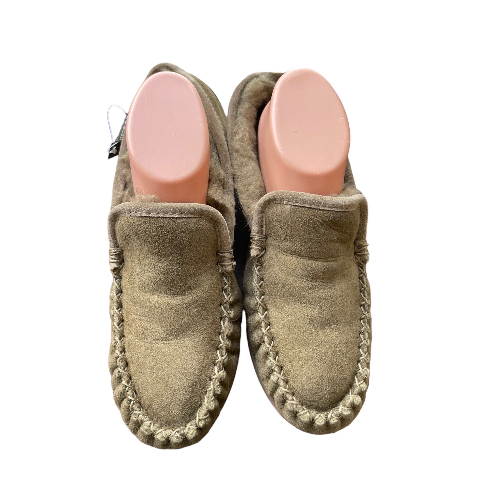 LL Bean Men's Suede Shearling Lined Moccasin Slippers Various Sizes eBay