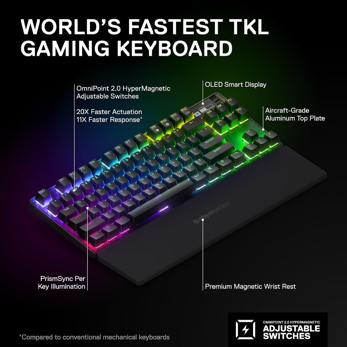 SteelSeries Apex Pro TKL WL (2023) Wireless HyperMagnetic SteelSeries Apex Pro TKL WL (2023) Wireless HyperMagnetic