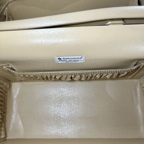 Vintage Samsonite 2800 Series Train Case Blue Hard Shell Makeup Vanity Luggage - Picture 11 of 14