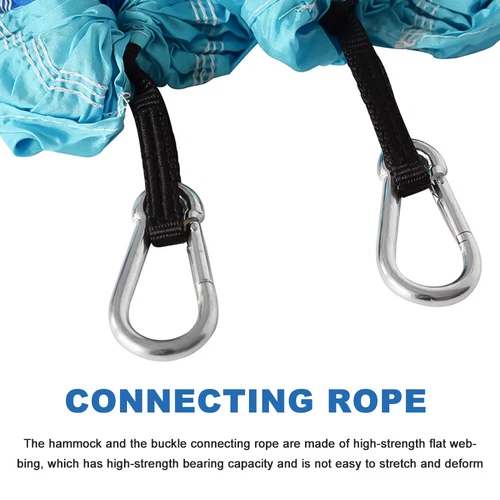 Tragbare Hängematte mit Moskitonetz 660 Pfund Kapazität 2 Personen Hängematte Hängebett - Bild 30 von 38