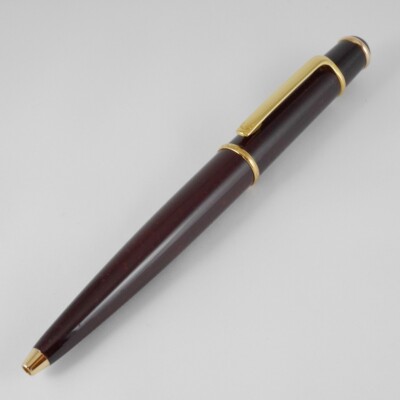 Cartier Diabolo Marble Bordeaux Lacquer Ballpoint Pen (used) with