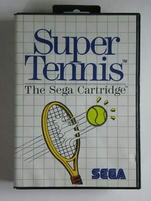 SEGA SUPER TENNIS - THE SEGA CARTRIDGE - für Sammler !! - von 1986 - MS: 5067