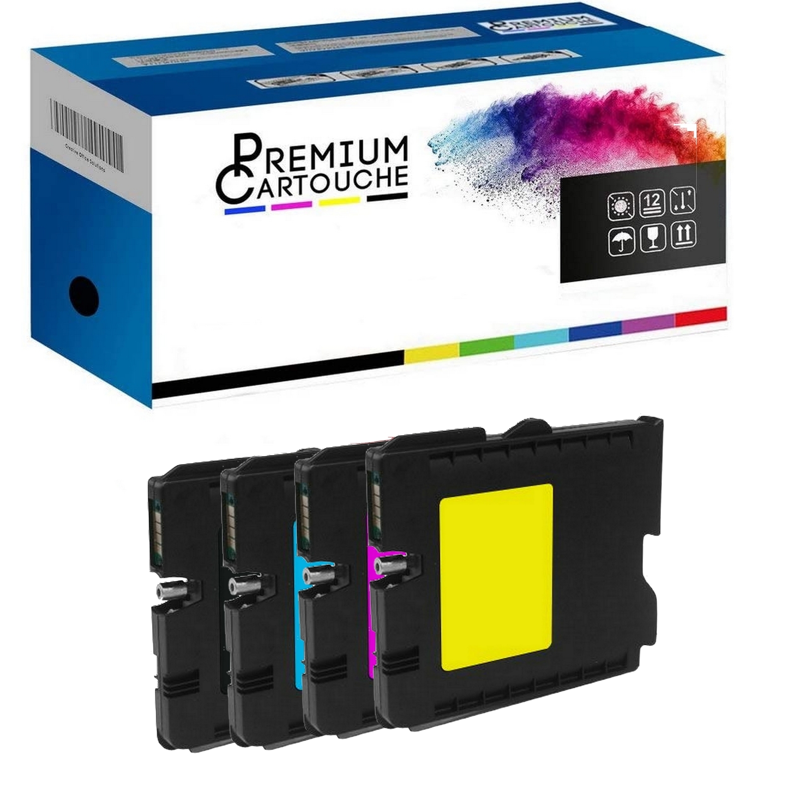 Premium cartouche x4 toner 405765 haute définition pour documents administratifs