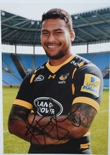 rugby autograph NATHAN HUGUES photo 15X21 signed ENGLAND WASPS