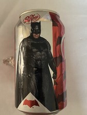 Dr. Pepper Batman Vs Superman 12oz empty can 1of5 2015 opened DC