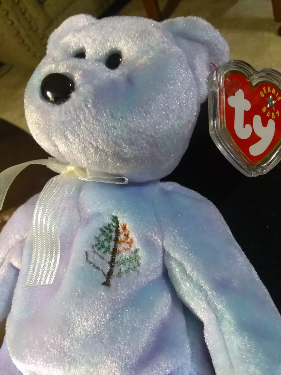 TY Beanie Baby Bear ISSY memory of Christopher Sharp Four Seasons Hotel Shanghai