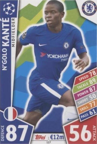 Match Attax 17/18 Chelsea N'Golo Kante 100 Club | eBay