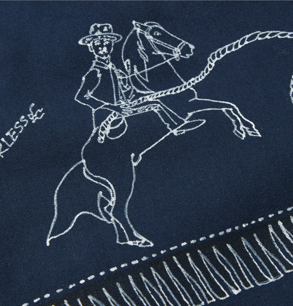 $1890 Visvim Traverse Swing WASHI YARN Navy Jacket cowboy