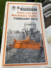 Howard Rotavator 35 Page Range Price List / Machinery illustrated 1972