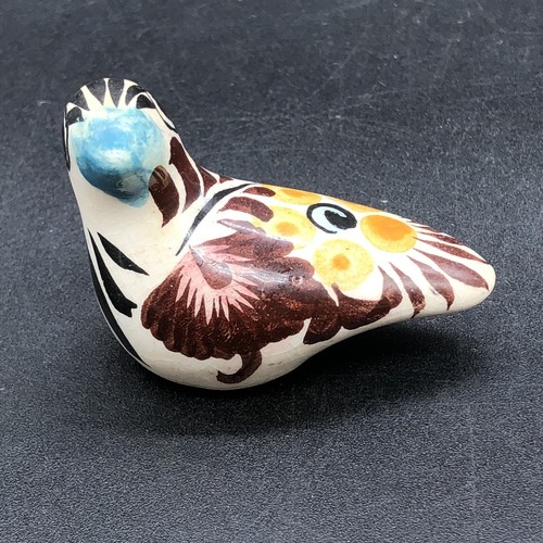 4 Hand Painted Tonala Mexico Miniature Birds Mini 1.5" - 2" Tall Lot - Picture 19 of 24