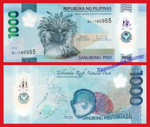 PHILIPPINES PHILIPPINES 1000 Floor 2022 Polymer Pick 241 SC / UNC