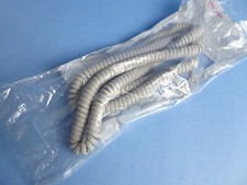 CURLEY CORD MATTE GREY TELEPHONE HANDSET COIL CORD 36" NEW