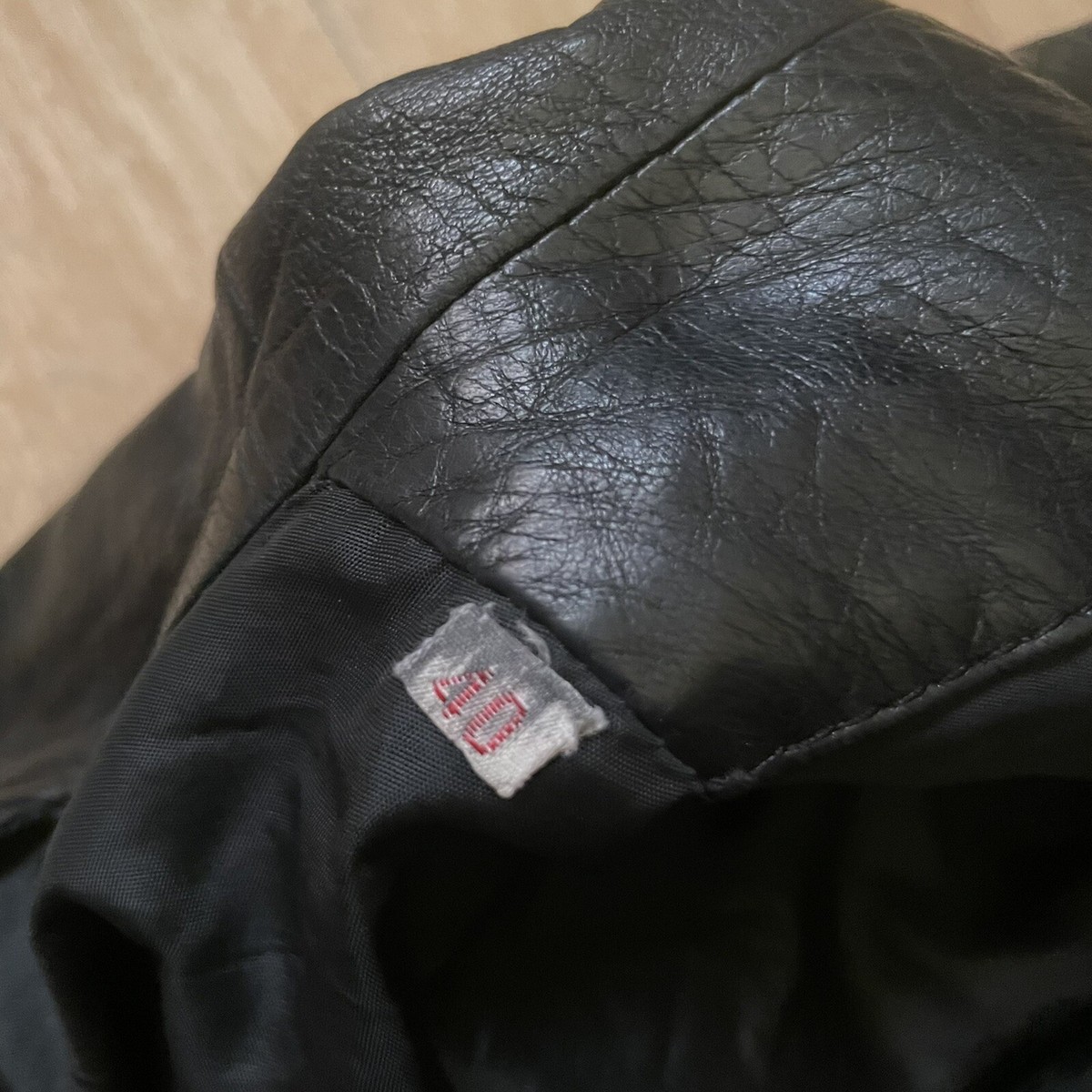 Loewe Leather jacket VINTAGE Coat winter Logo Buttons Womens Loewe Leather jacket VINTAGE Coat winter Logo Buttons Womens