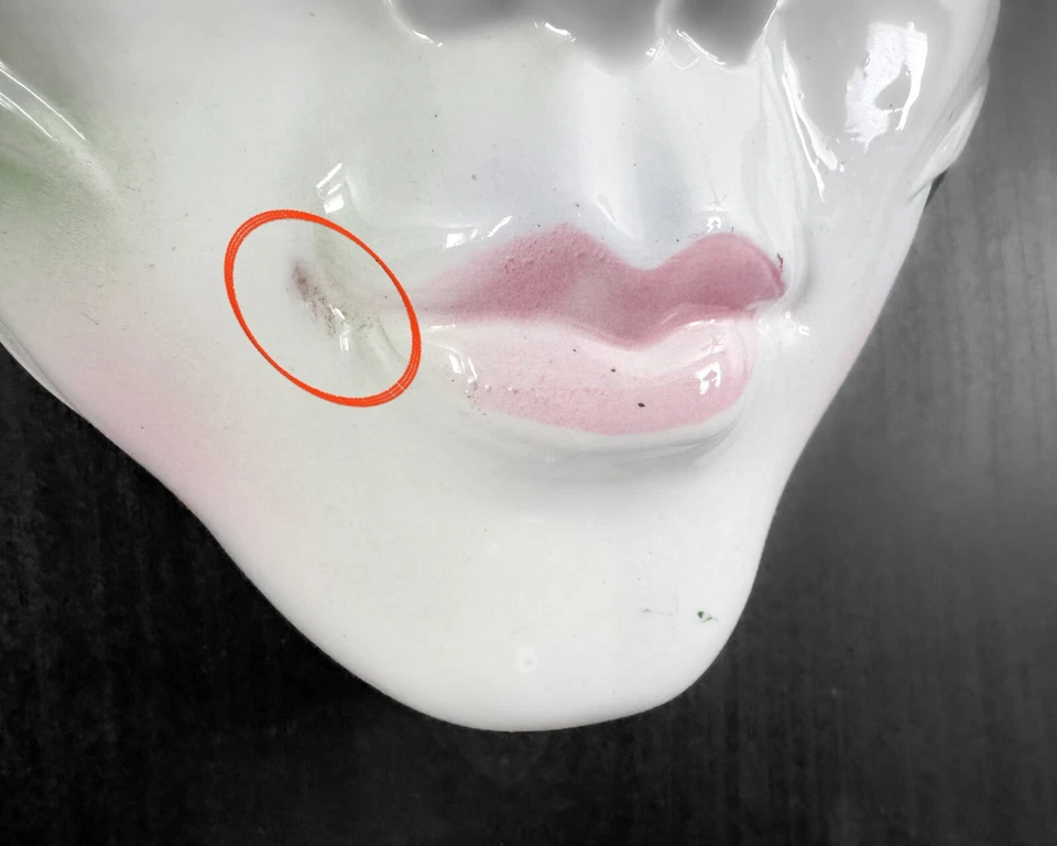 ¿Arte de arcilla? Máscara facial escala pez sirena verde púrpura de 7,5" San Francisco SF EE. UU. Foto 2 de 4