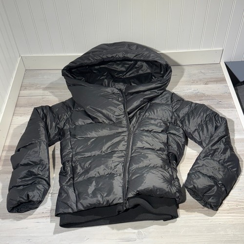 Nike Women’s DOWN FILL HOODED Puffer Bomber JACKET Black 854767-010 Sz XS