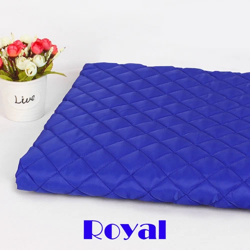 Quilted Polycotton Fabric Nylon Backed Diamond Shaped Quilting Padded Sewing DIY - Picture 12 of 20