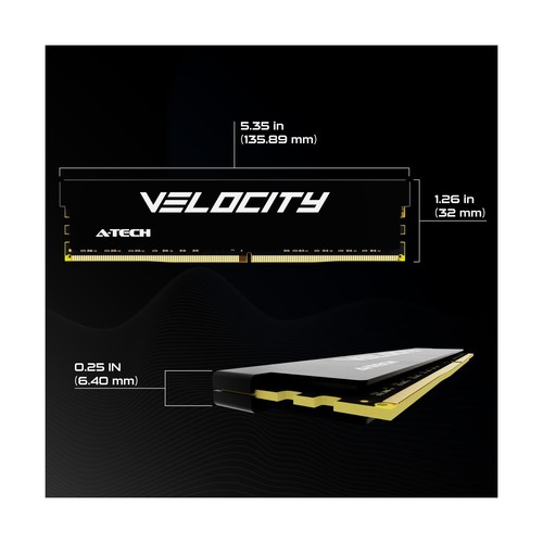 A-Tech Velocity RAM 64GB (2x32GB) DDR4 3200MHz (PC4-25600) XMP 2.0 UDIMM 1.2V... - Picture 6 of 6