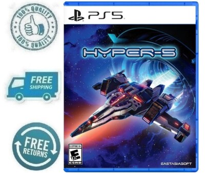 New Hyper 5 PlayStation 5 PS5 Edition 2D Platformer Sci Fi Spaceship Video Game