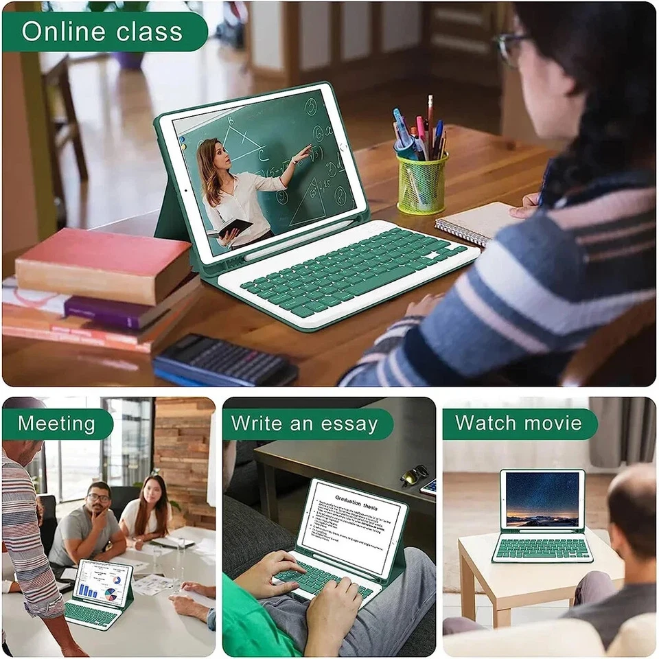 For iPad 10th Generation 2022 10.9 Inch Case with Keyboard,Detachable Wireless - Image 2 of 4