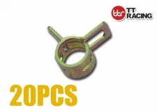 20pc ID 14mm 35/64" Spring Band Clip Action Fuel Silicone Vacuum Hose Clamp-PL