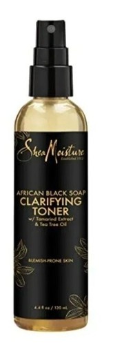 Shea Moisture African Black Soap Mud Mask, Facial Scrub And Clarifying Toner - Picture 4 of 4