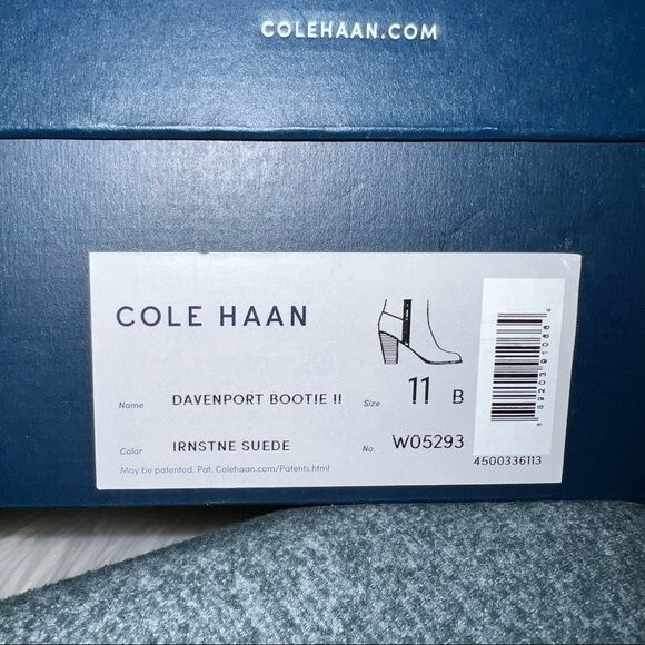 Cole Haan Davenport Bootie Ironstone Suede Gray Size 11 | eBay