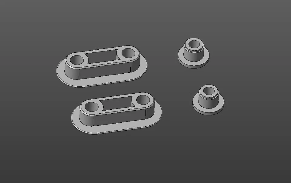 KIT PARACOLPI PER SEDILE WC 2 FUNGHETTI + 2 OVALI PER IDEAL STANDARD - Immagine 3 di 4