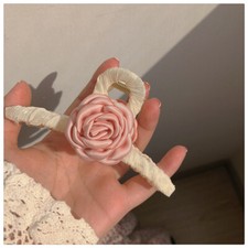 Camellia Pink Flower Hair claw Gorgeous Sweet Handmade Hairpin Accessories