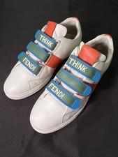 ZAPATOS DE CUERO FENDI ZAPATILLAS THINK FENDI TALLA 9 SE ADAPTA A NOSOTROS 10 EU 43 AUTÉNTICOS