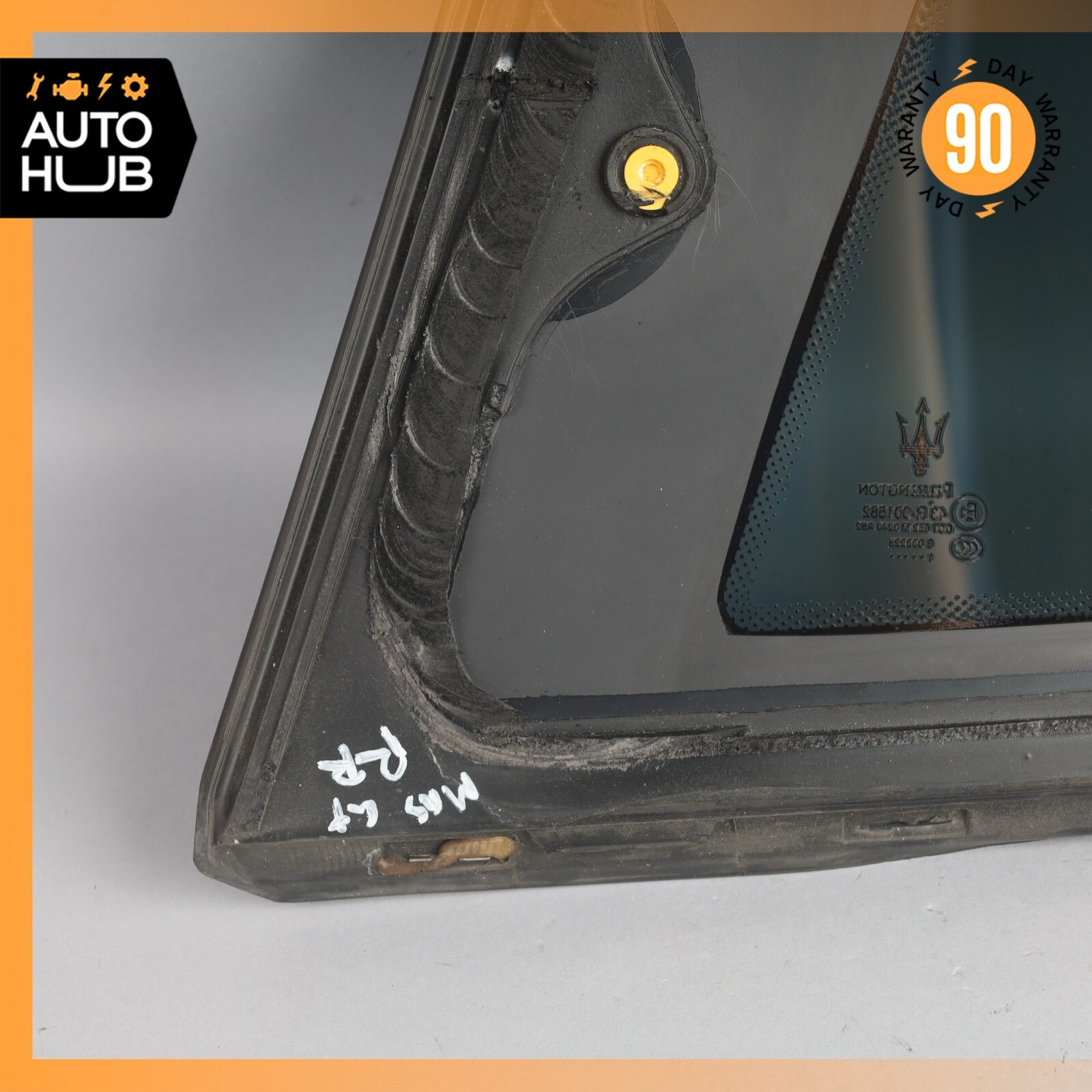 Maserati GranTurismo M145 Coupe Rear Right Side Quarter Window Glass OEM