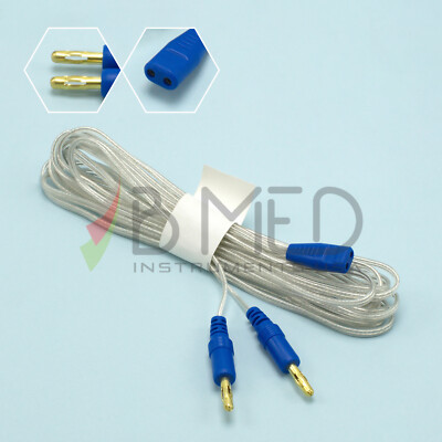 Disposable US Bipolar Forceps Cable For Reusable Electrosurgical Forceps 12 Feet