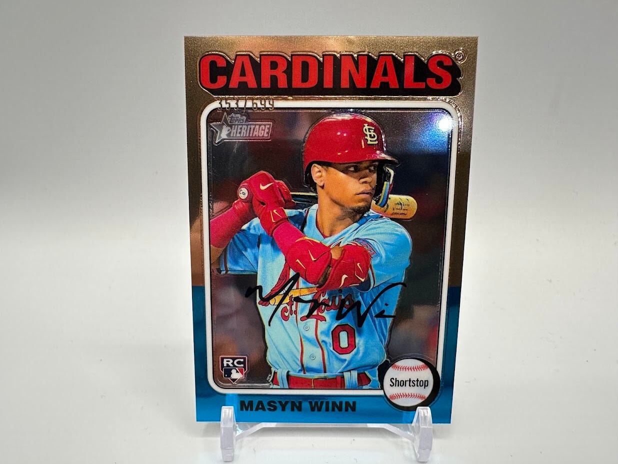 2024 Topps Heritage High Number Masyn Winn Chrome RC 353/699