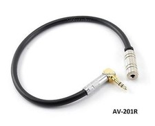 CablesOnline 1ft Right-Angle 3.5mm Stereo Male to Female Audio Extension Cable