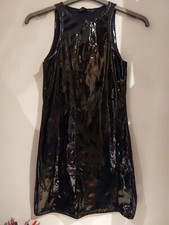 *NEW * I Saw It First. Black Shiny Stretch Dress. Size 10