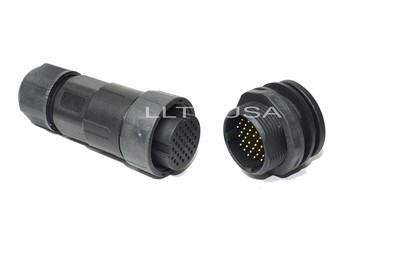 Waterproof Connector LLT-USA M29 IP68 36 Pin Panel Mount Male and Female Plugs
